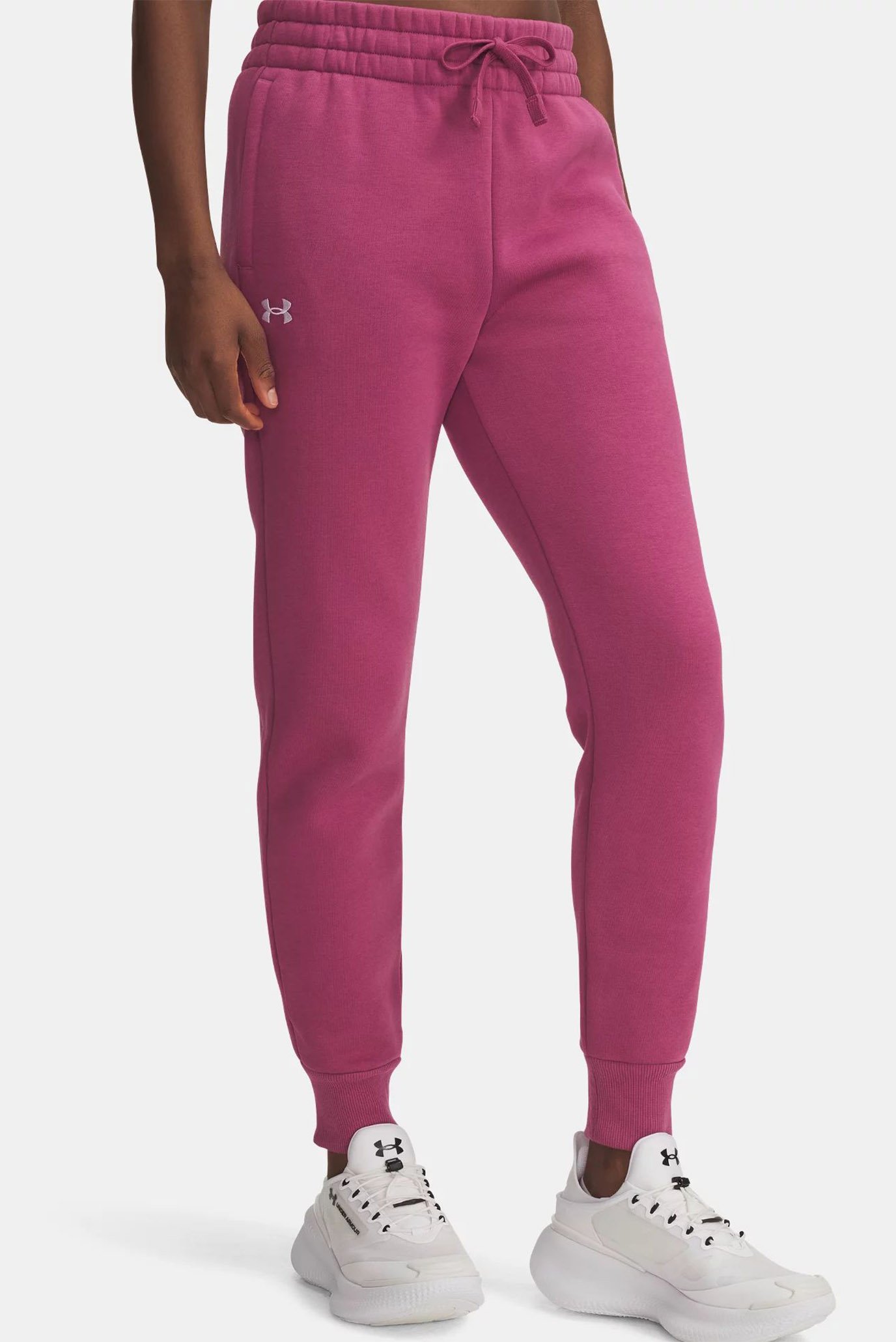 Женские розовые спортивные брюки UA Rival Fleece Jogger Розовый XS Under Armour 1379438-659 Женские розовые спортивные брюки UA Rival Fleece Jogger Розовый XS Under Armour 1379438-659