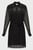 Женское черное платье GEORGETTE MINI SHIRT