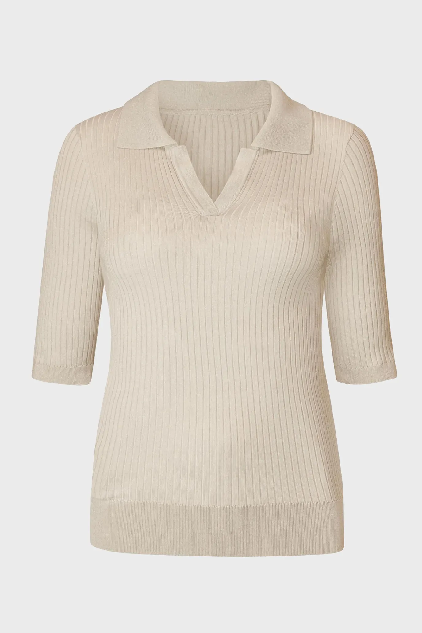 Женское бежевое поло 6