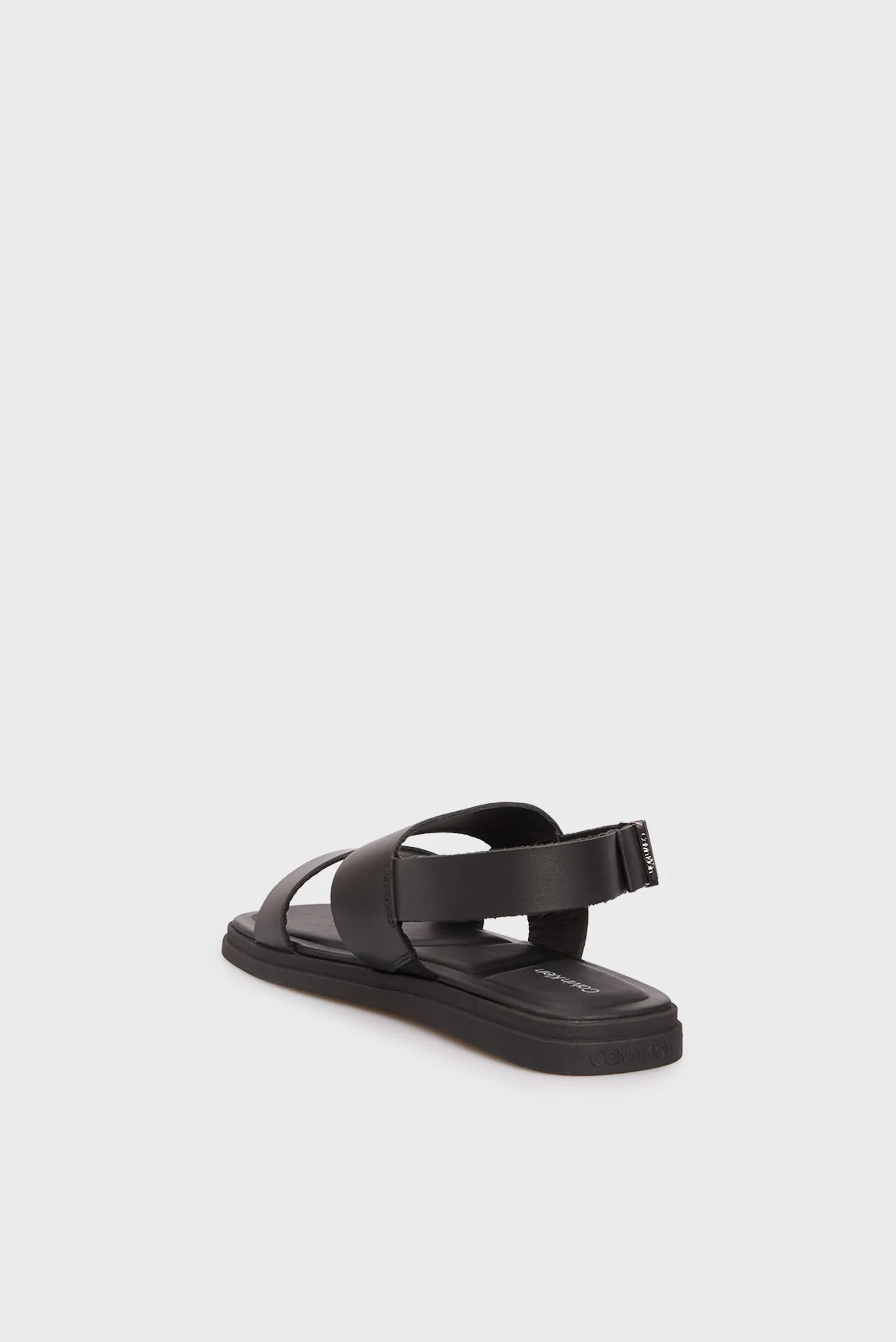 Чоловічі чорні шкіряні сандалі BACK STRAP W/ BUCKLE 5