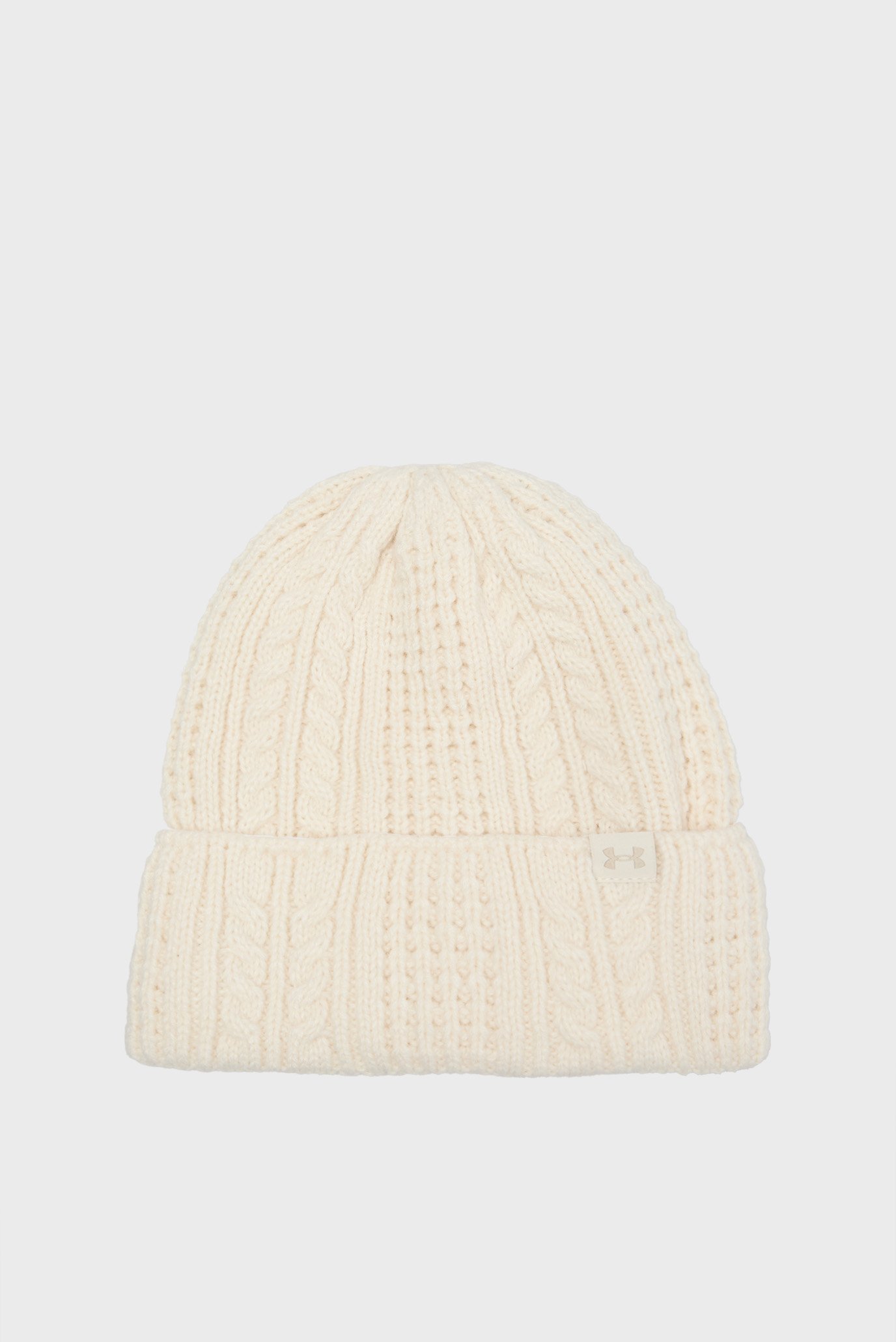 Женская белая шапка W Halftime Cable Knit Beanie Белый ONESIZE Under Armour 1386639-279 Женская белая шапка W Halftime Cable Knit Beanie Белый ONESIZE Under Armour 1386639-279