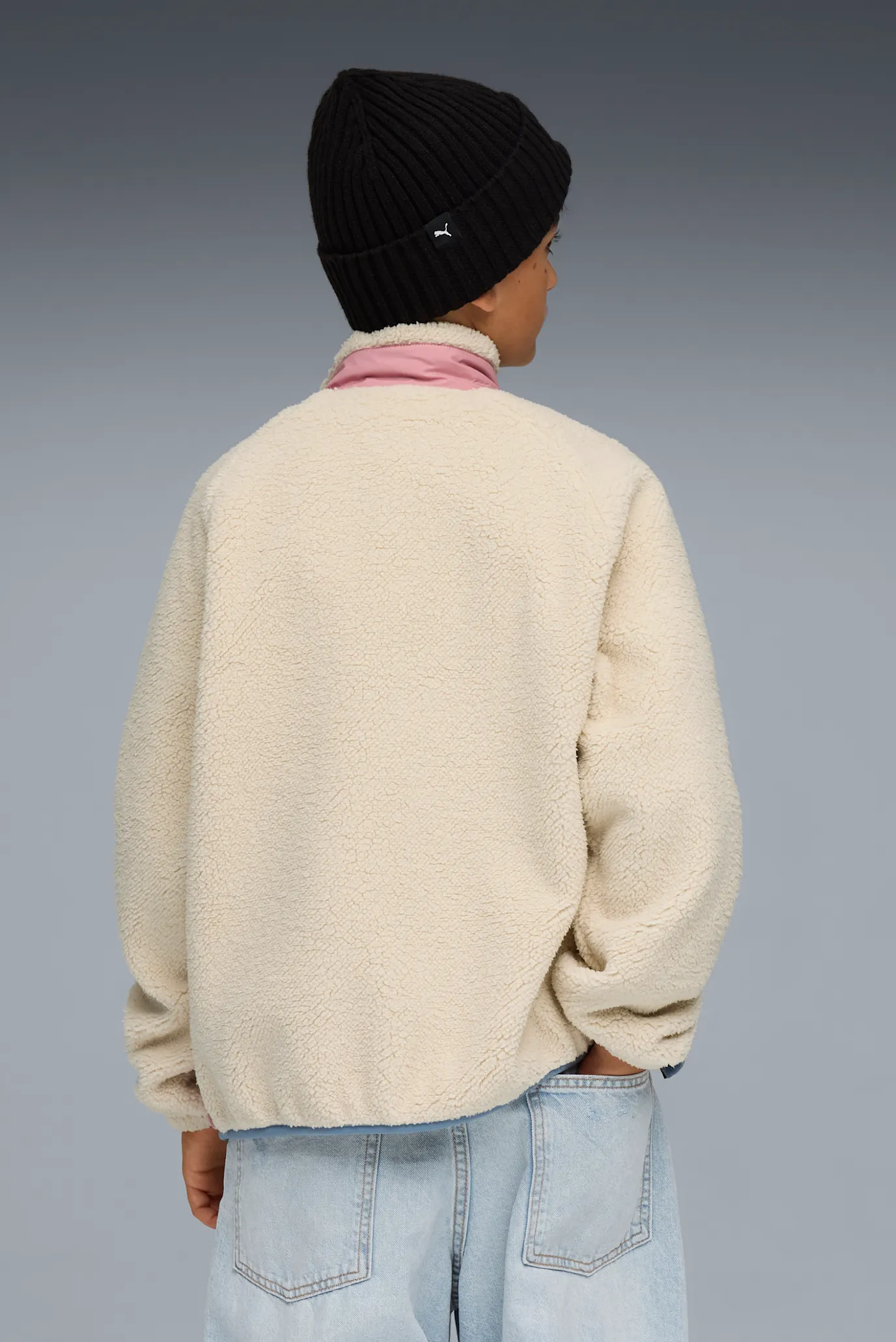 Детская белая куртка Hybrid Sherpa Jacket Youth 5