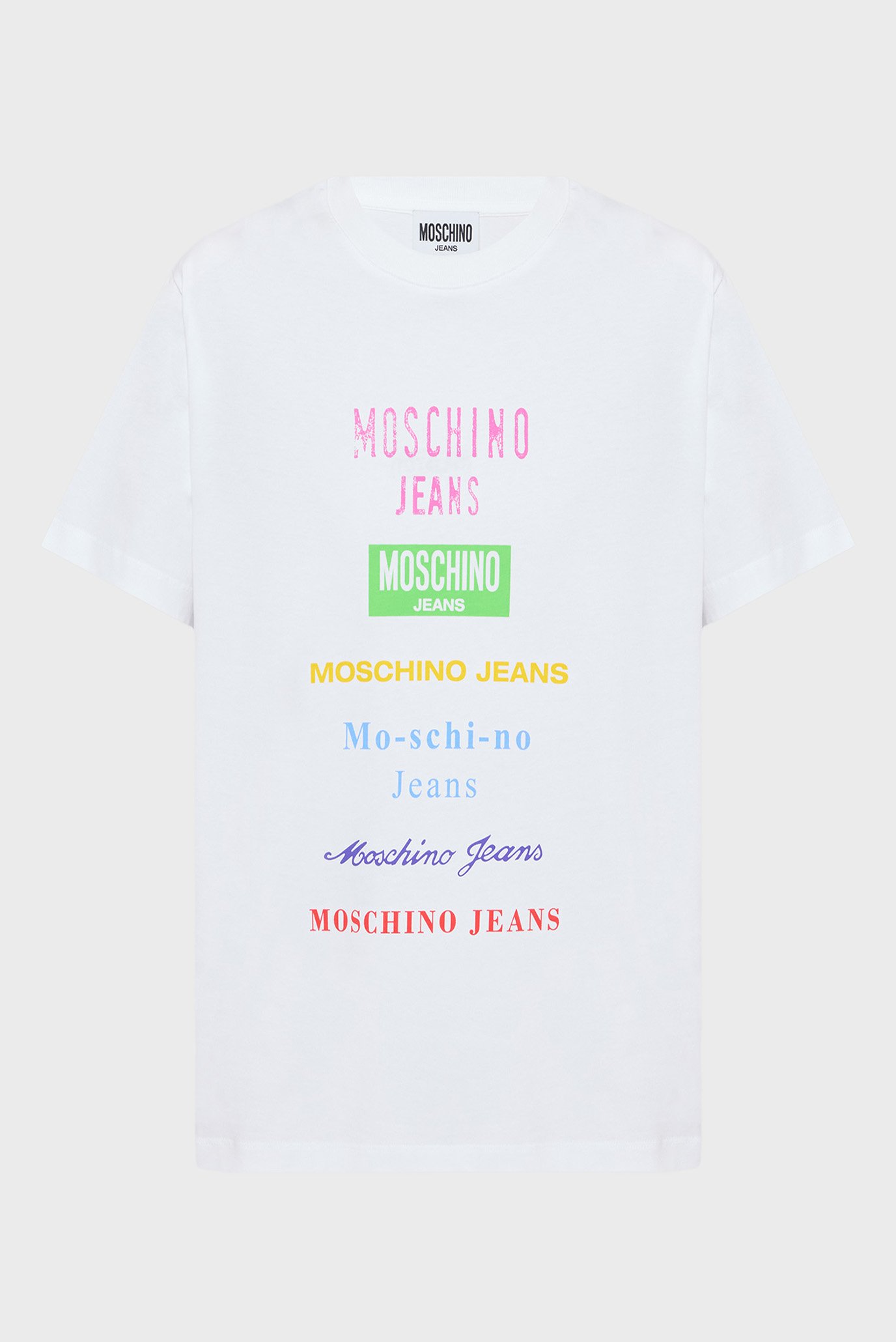 Женская белая футболка Белый XS Moschino J0714.8236;5001 Женская белая футболка Белый XS Moschino J0714.8236;5001
