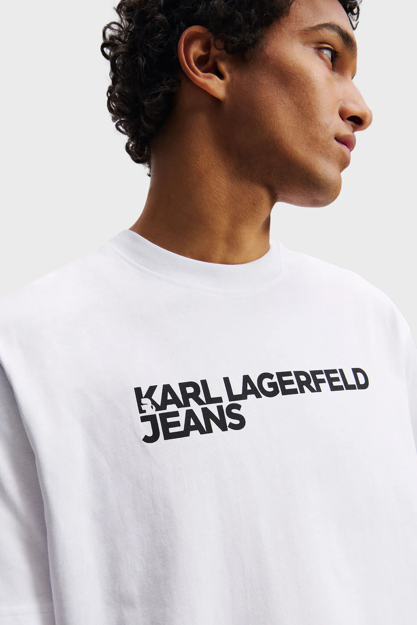 Чоловіча біла футболка KLJ REG SS ESSENTIAL 4