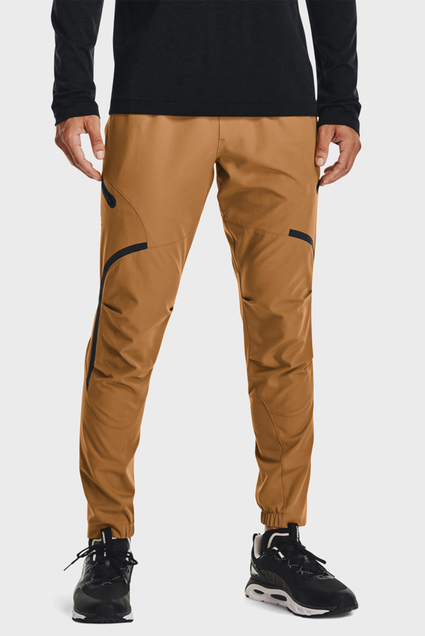 Чоловічі гірчичні спортивні штани UA UNSTOPPABLE CARGO PANTS 1