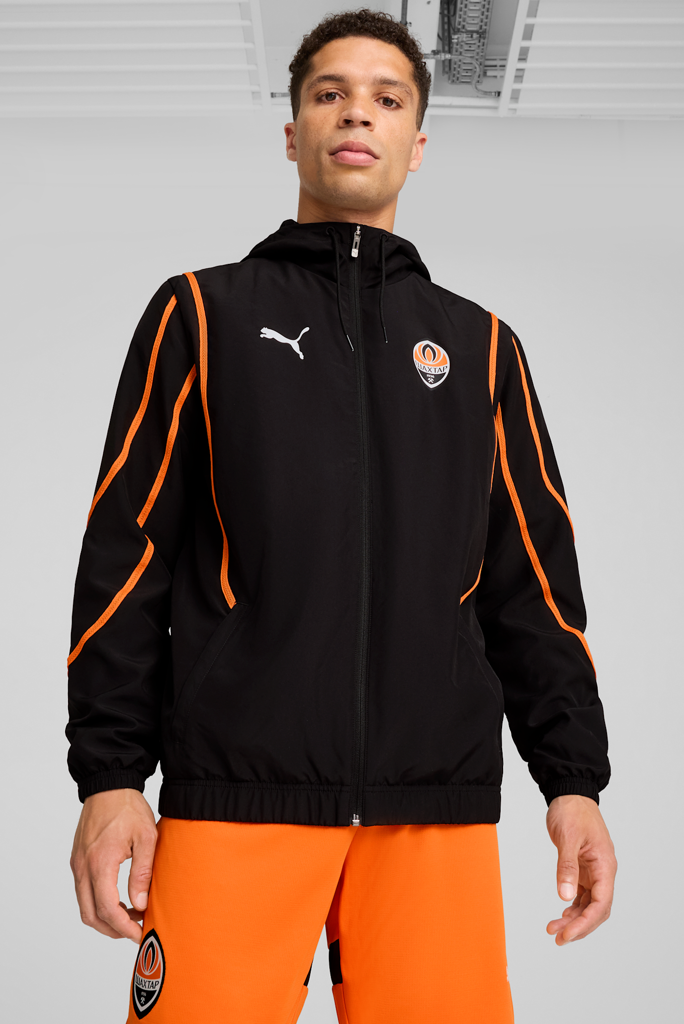 Мужская черная куртка FC Shakhtar Donetsk Pre-match Woven Jacket Men 1