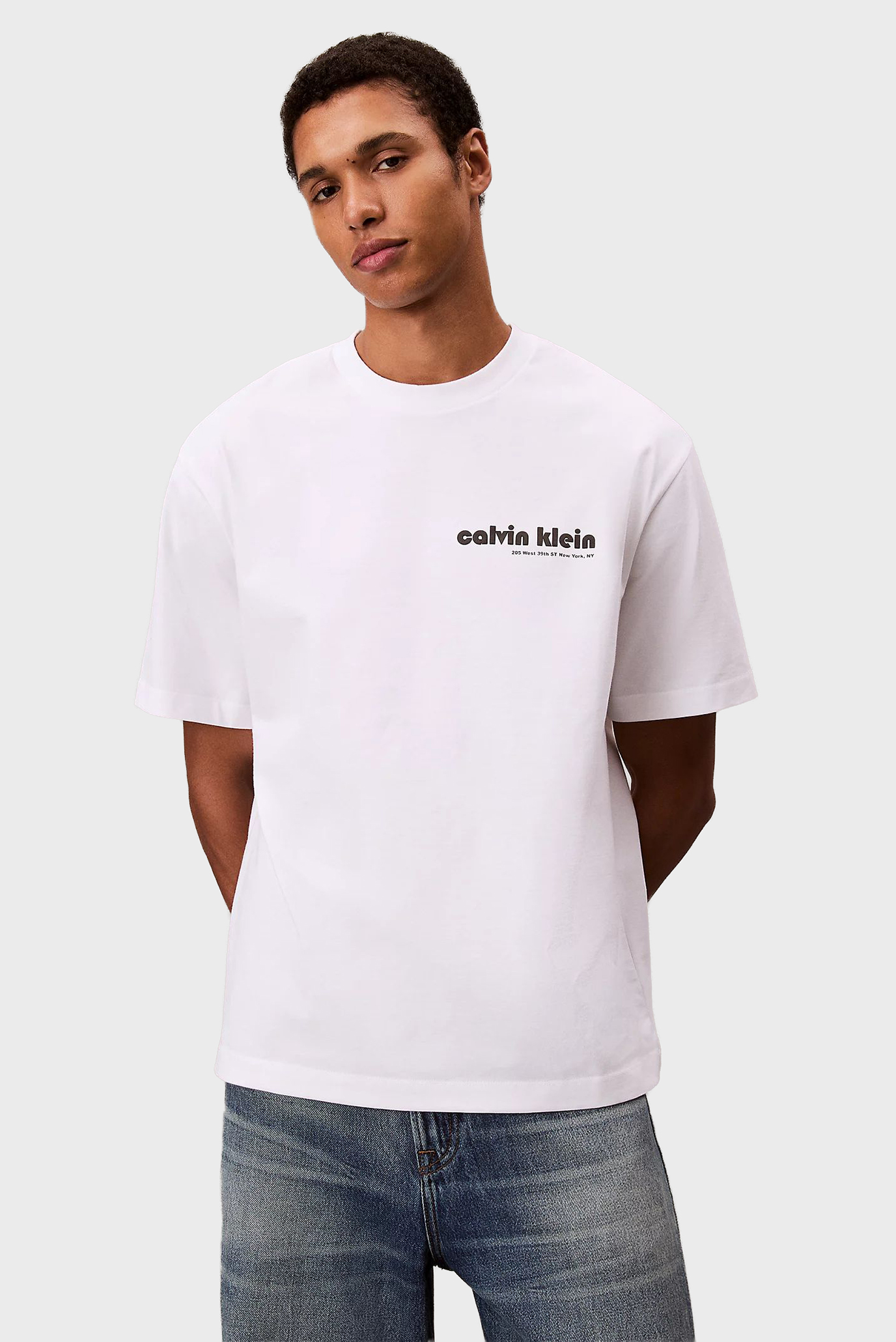 Мужская белая футболка Белый XXL Calvin Klein Jeans LV04RC829G Мужская белая футболка Белый XXL Calvin Klein Jeans LV04RC829G