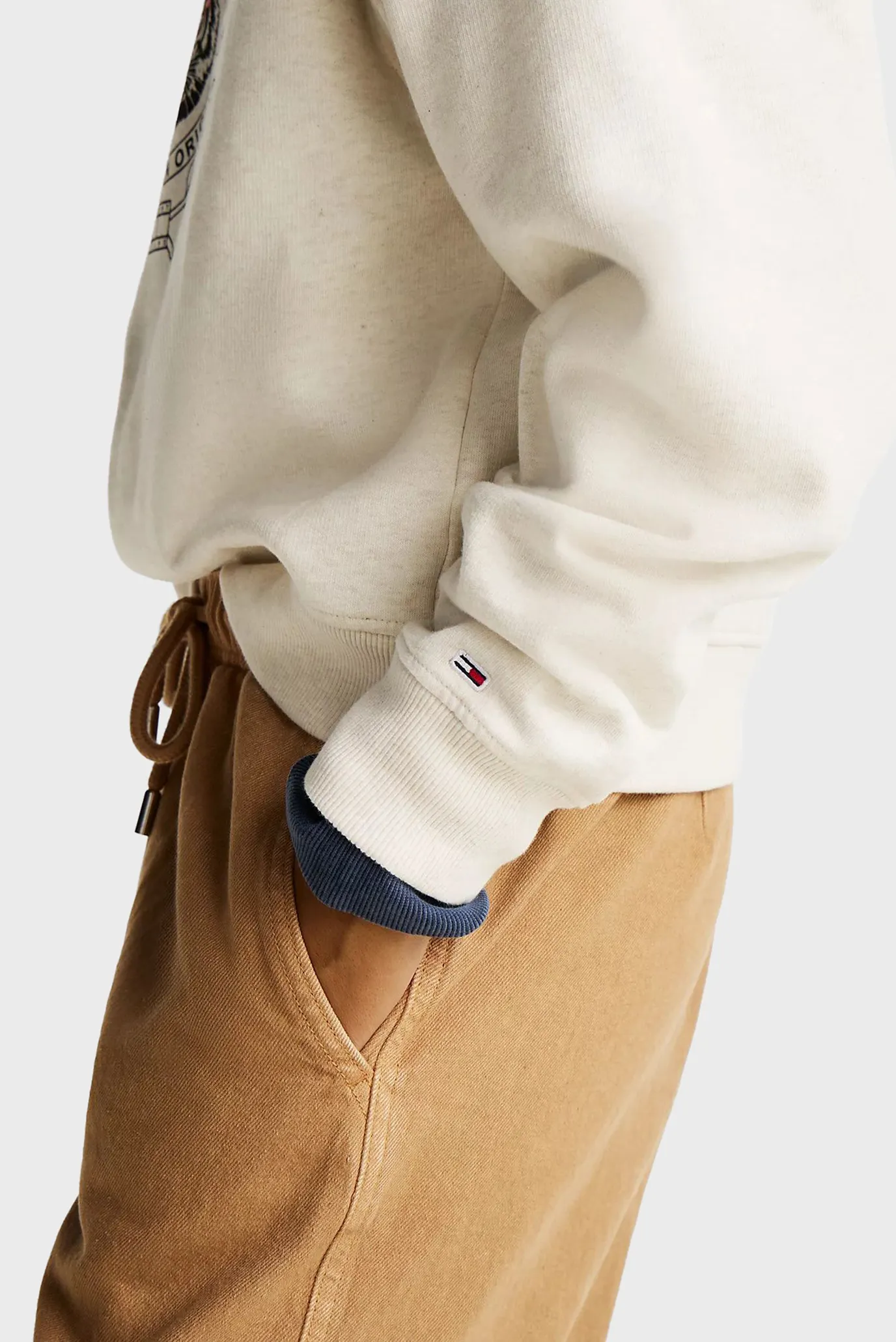 Жіночий бежевий світшот TJW BOXY TIGER VARSITY CREW 5