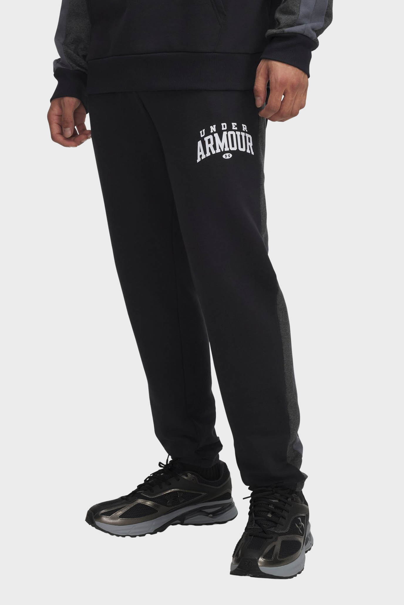 Мужские черные спортивные брюки UA Rival Flc CB Pants Черный XL Under Armour 6003954-001 Мужские черные спортивные брюки UA Rival Flc CB Pants Черный XL Under Armour 6003954-001