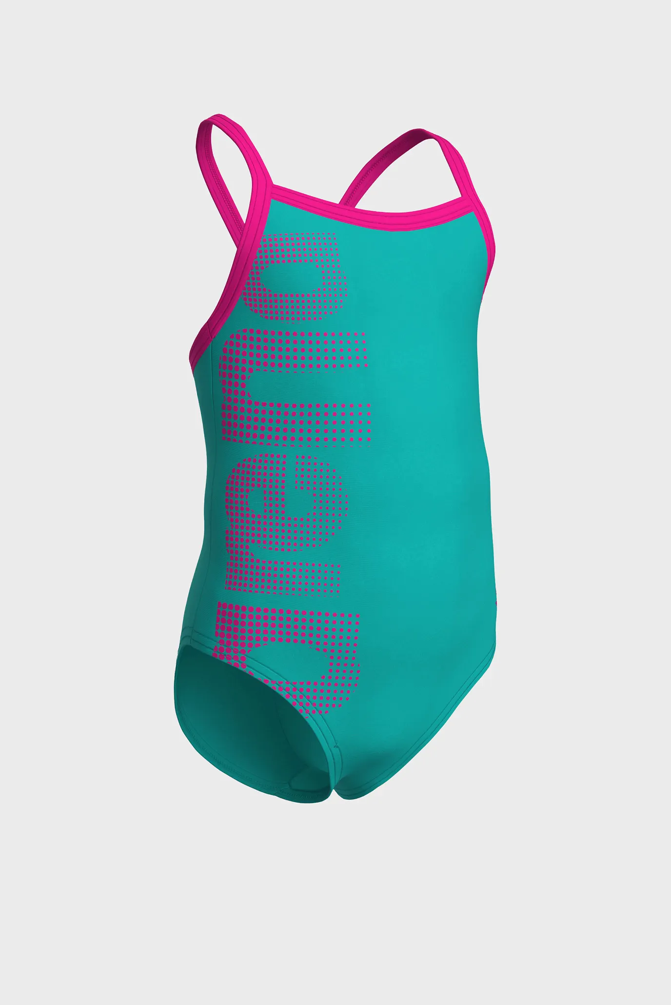 Детский бирюзовый купальник LOGO KIDS GIRL ONE PIECE 3