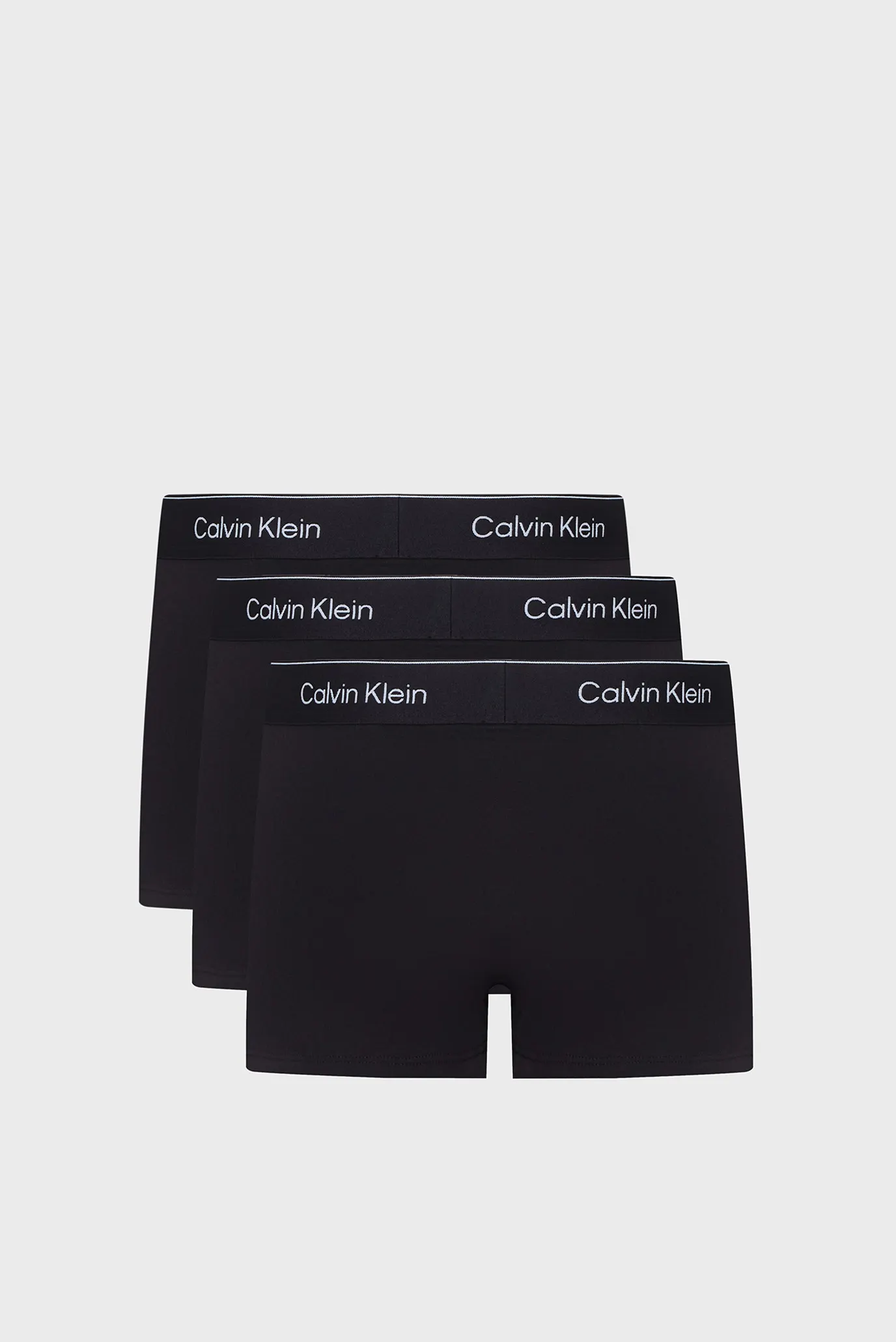 Мужские черные боксеры (3 шт) LOW RISE TRUNK 7