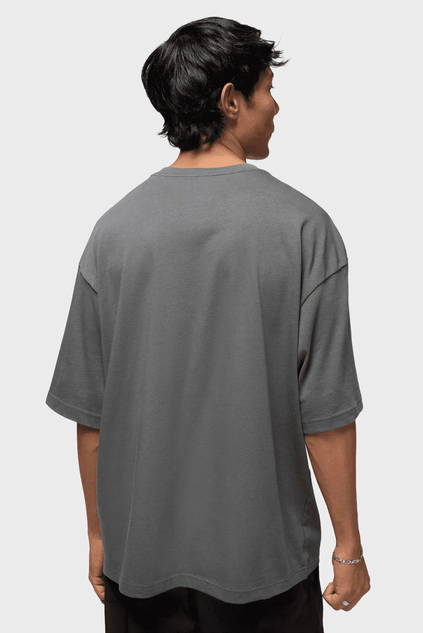 Чоловіча темно-сіра футболка M J FLT ESS OVSZ SS CREW 2