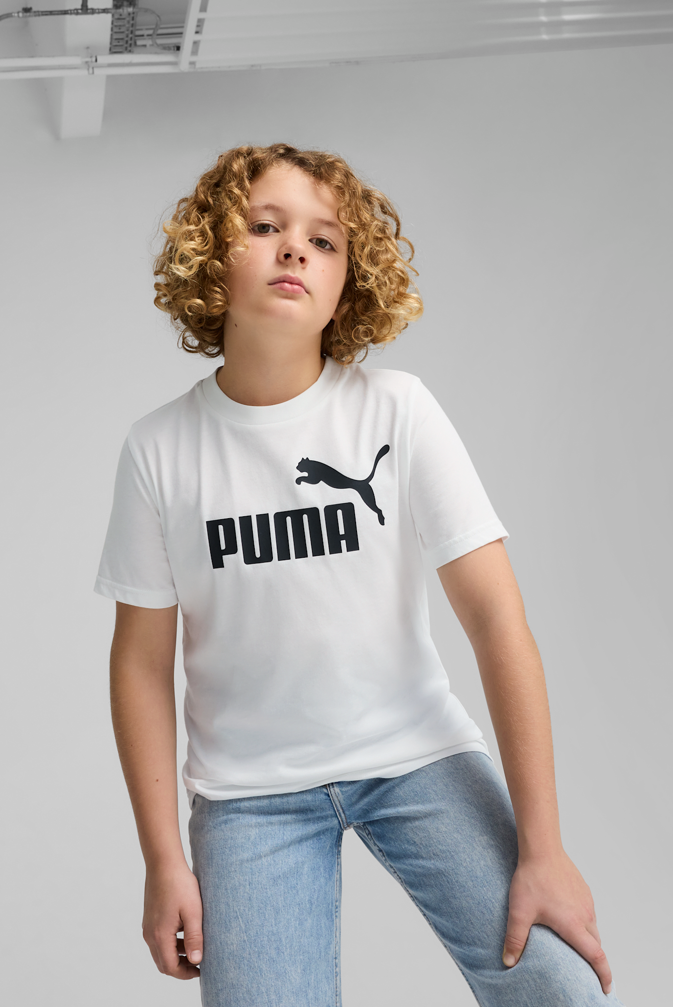 Дитяча біла футболка ESS No. 1 Logo Tee Youth 1