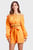 Женский оранжевый комплект одежды (топ, шорты)