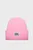 Женская розовая шерстяная шапка