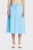 Жіноча блакитна лляна спідниця