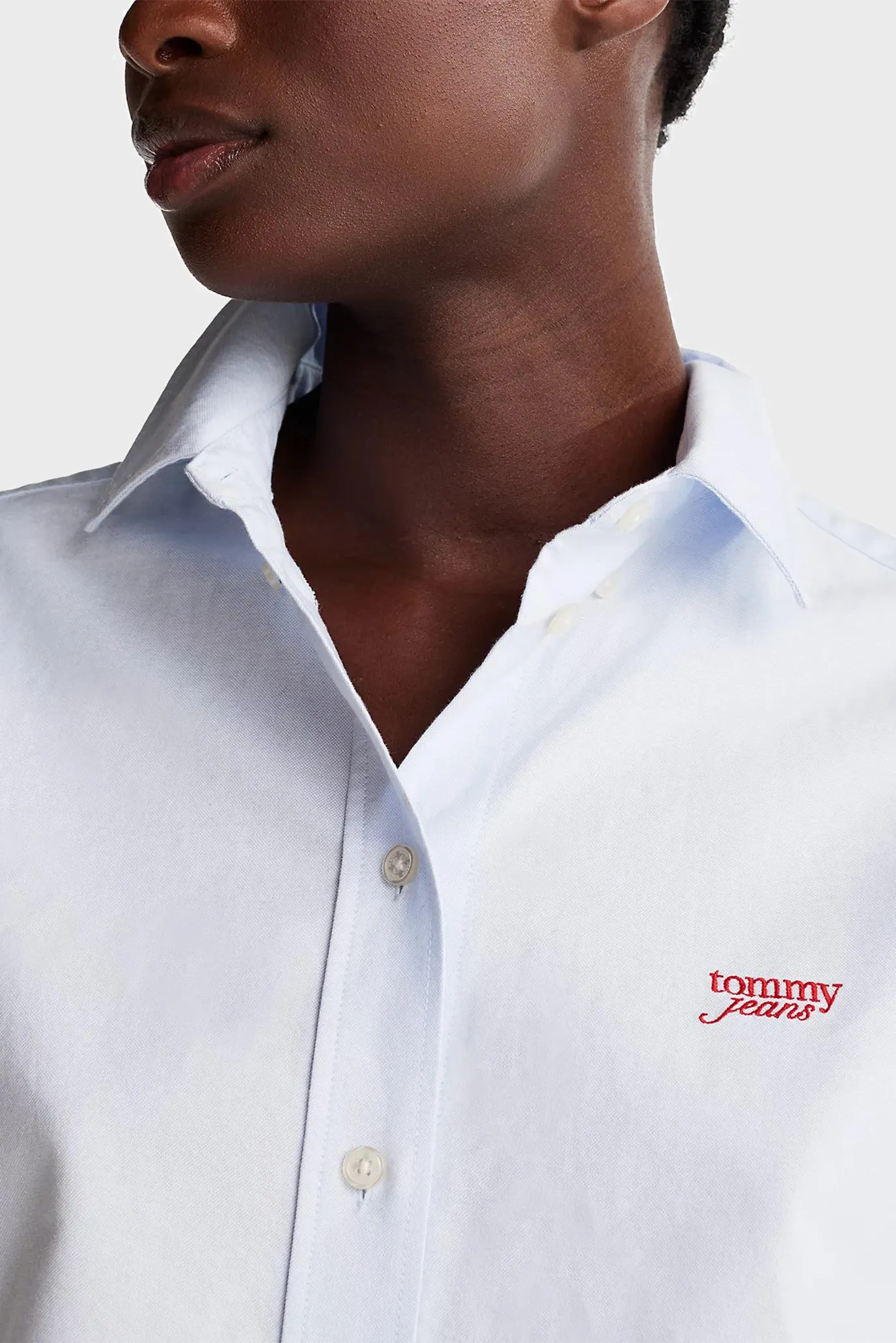 Женская голубая рубашка TJW RLX SCRIPT OXFORD 4