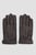 Мужские темно-коричневые кожаные перчатки