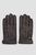 Чоловічі темно-коричневі шкіряні рукавички