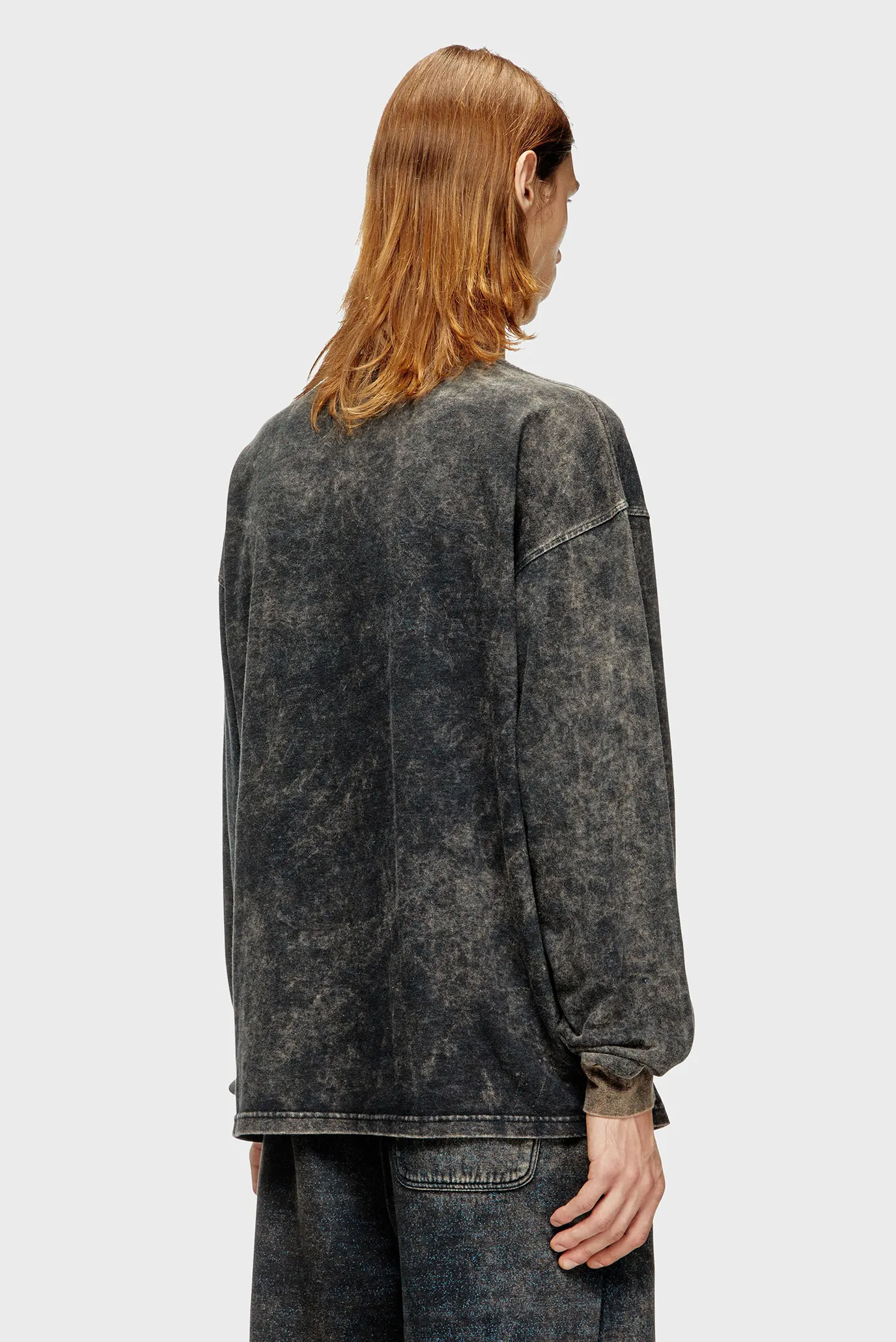 Мужской темно-синий лонгслив T-BOXT-LS-T3 3