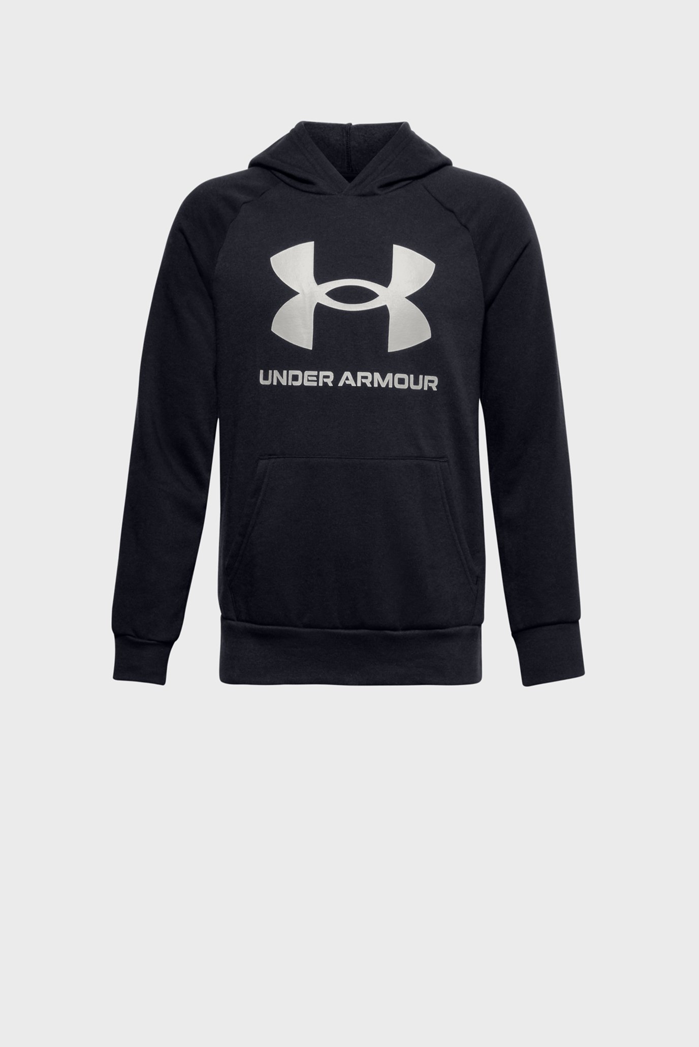 Дитяче чорне худі UA Rival Fleece Hoodie 1