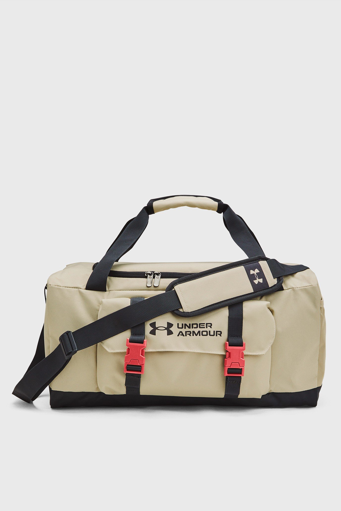 Бежевая спортивная сумка UA Gametime Duffle SM 1