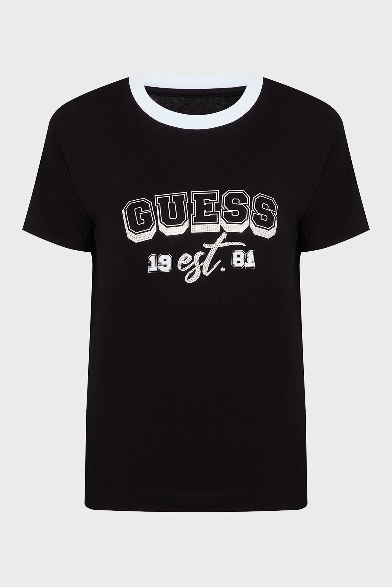 Женская черная футболка Черный XS Guess W5BI14.I3Z14;JBLK