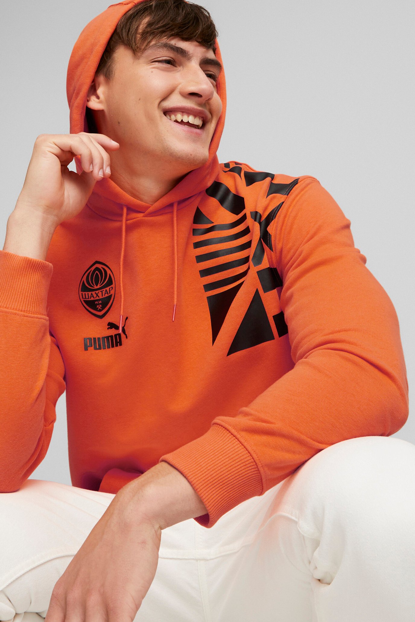 Чоловіче помаранчеве худі FC Shakhtar Donetsk ftblCulture Hoodie Men 1