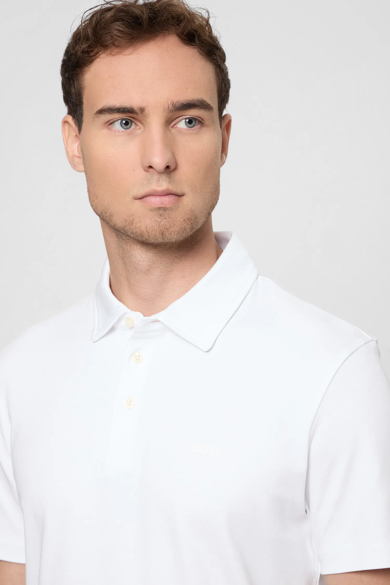 Мужское белое поло 2