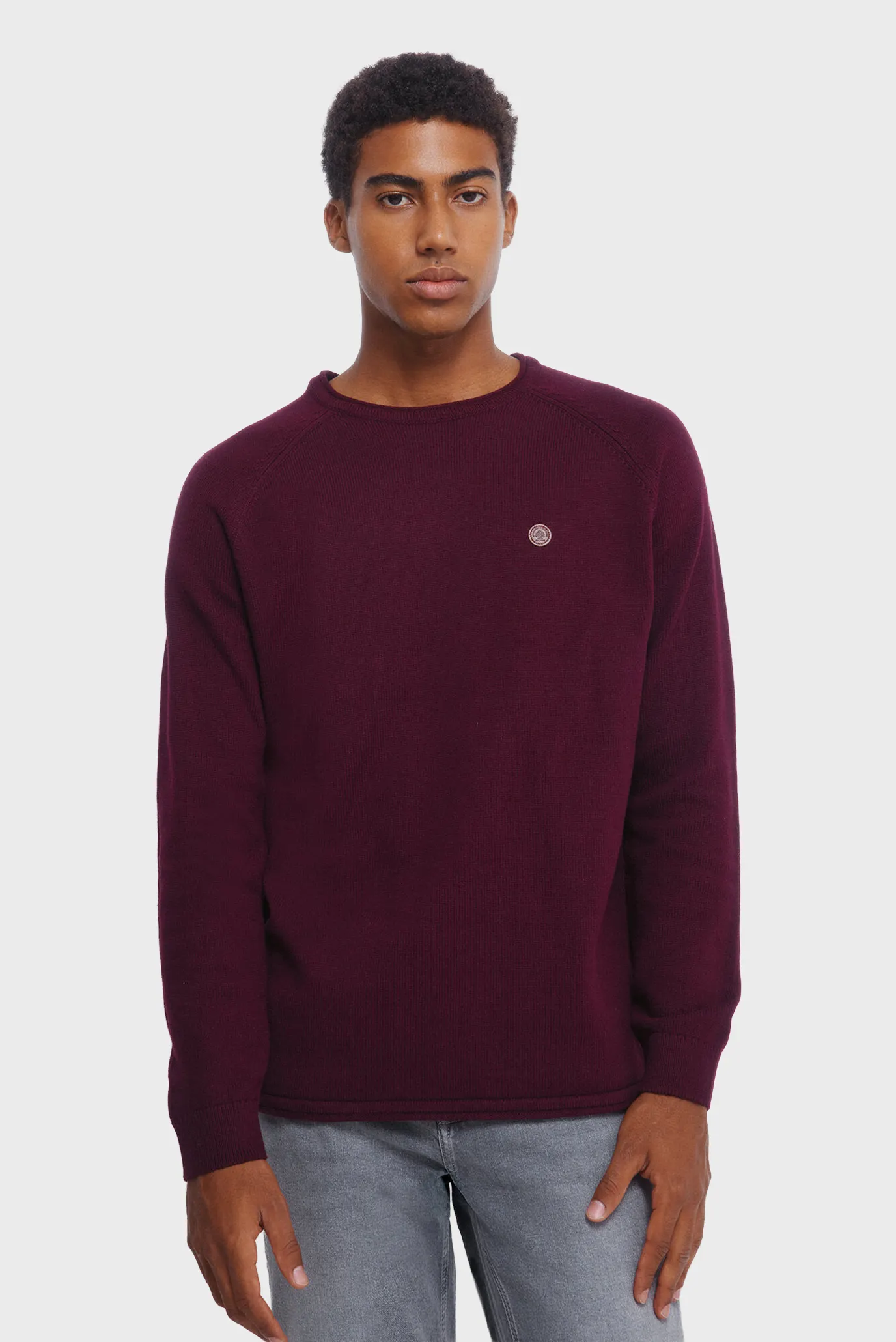 Мужской бордовый джемпер 1