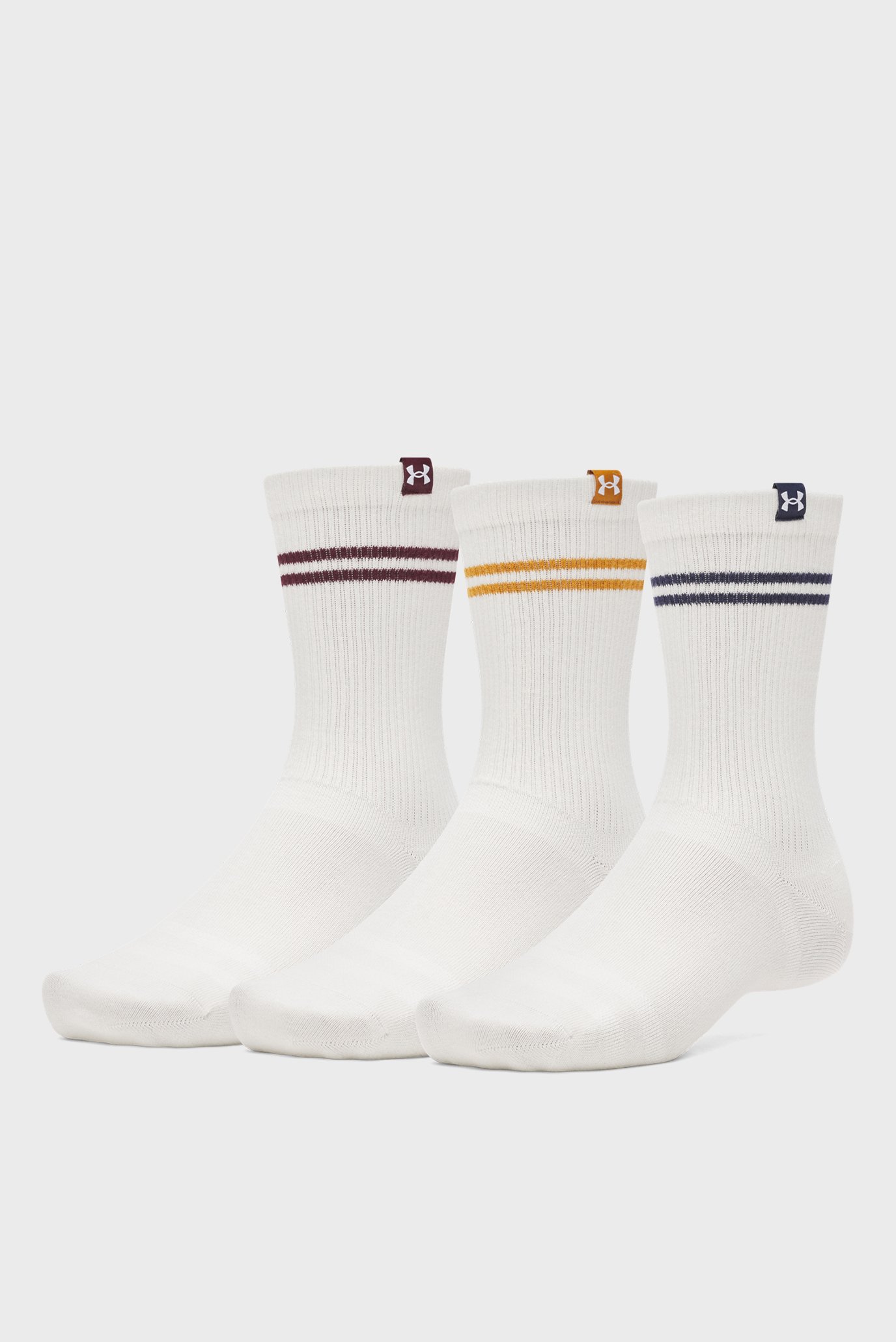 Белые носки (3 пары) UA Sportswear Cotton Nv Crew Белый 31.5-36.5 Under Armour 1390130-110 Белые носки (3 пары) UA Sportswear Cotton Nv Crew Белый 31.5-36.5 Under Armour 1390130-110