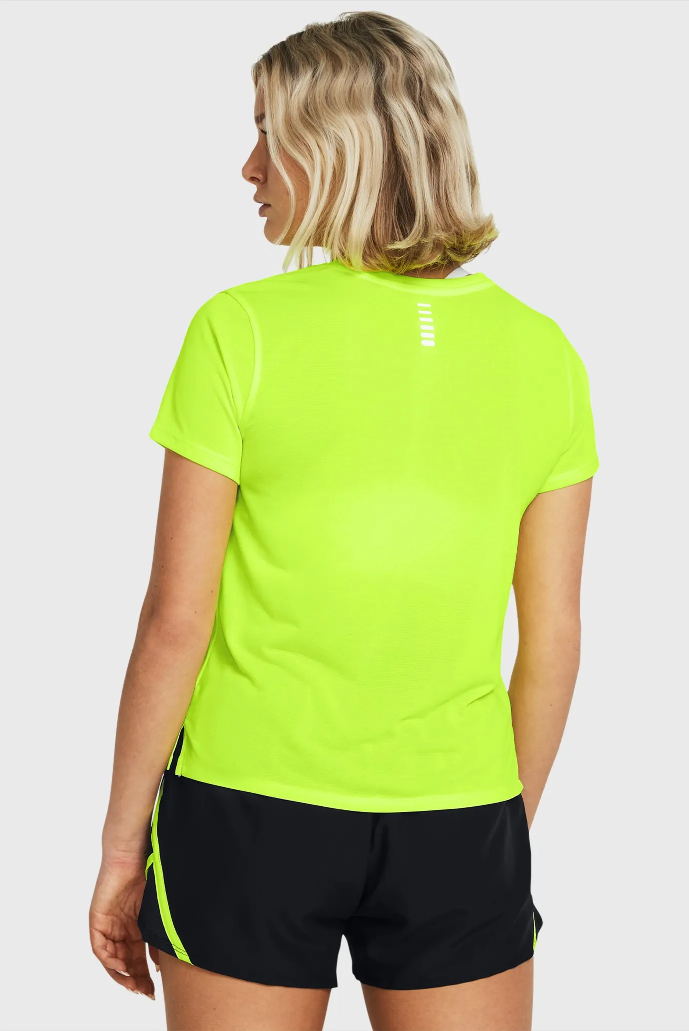 Жіноча жовта футболка UA LAUNCH SHORTSLEEVE 2
