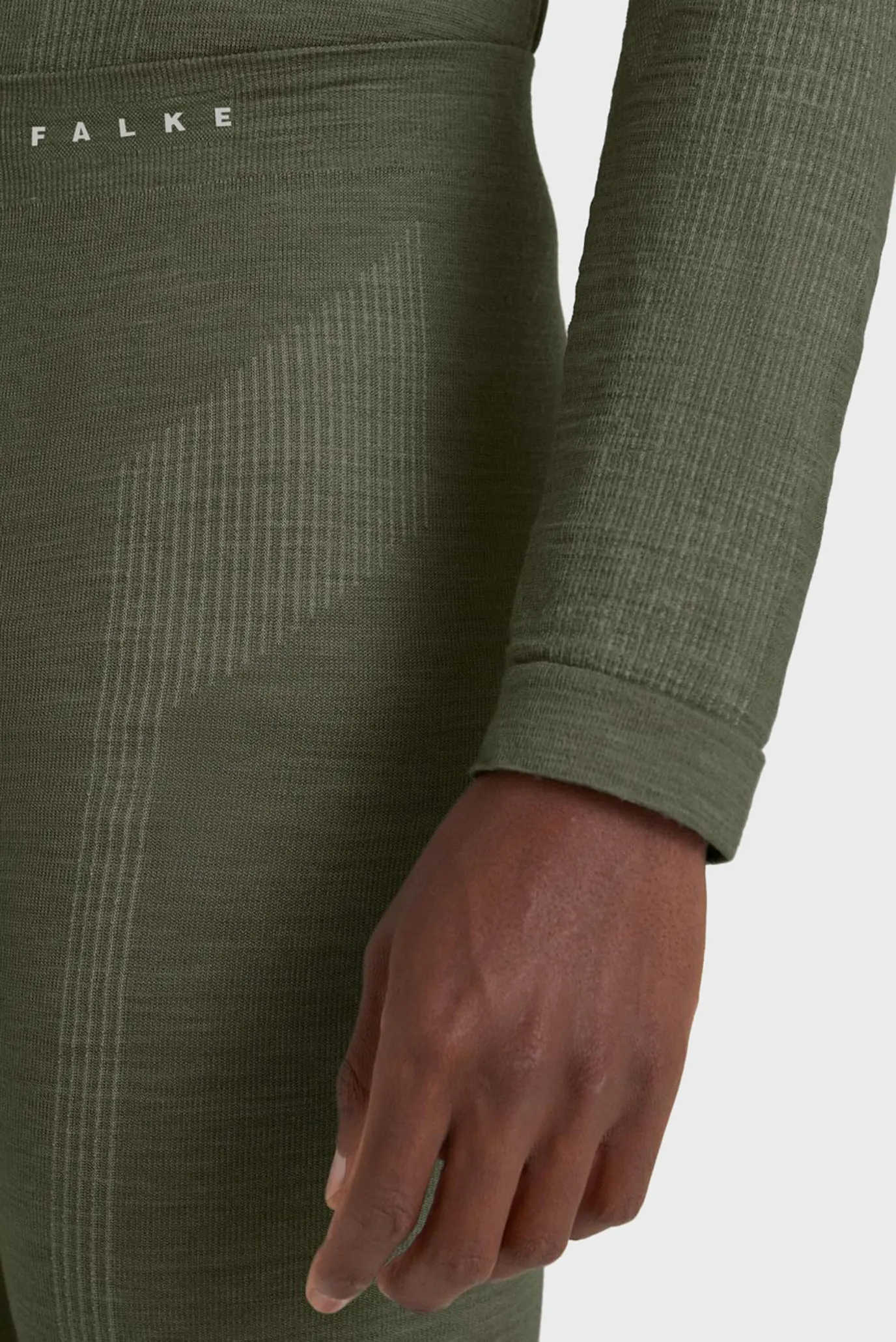 Чоловічі оливкові вовняні термобрюки TECH 4