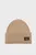 Бежевая шерстяная шапка