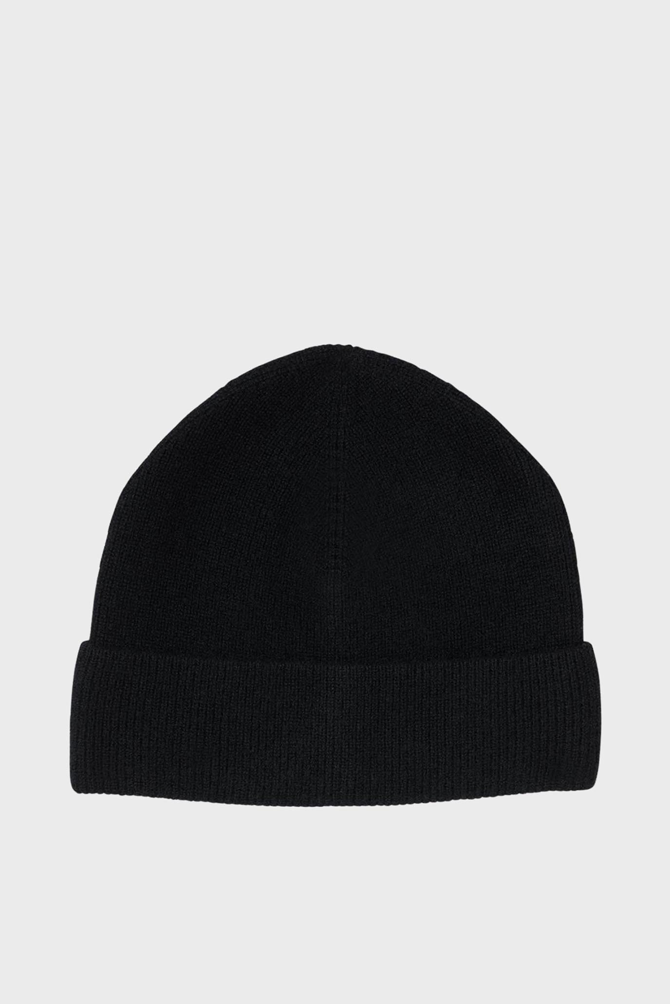 Мужская черная кашемировая шапка Черный ONESIZE Sandro SHABO00490_Dark black Мужская черная кашемировая шапка Черный ONESIZE Sandro SHABO00490_Dark black