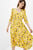Женское желтое платье с узором