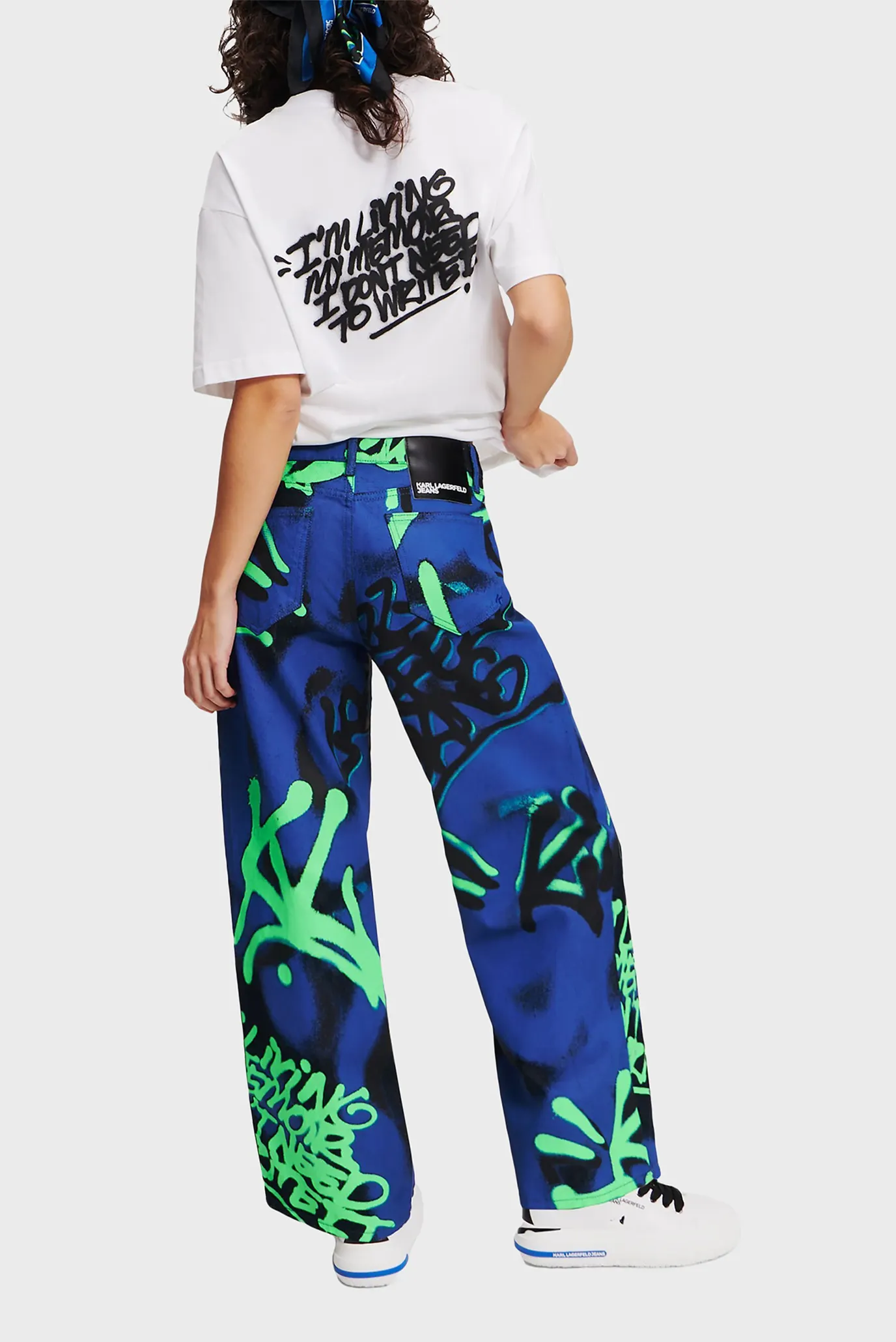 Женские джинсы с узором KLJ X CRAPULE2000 3