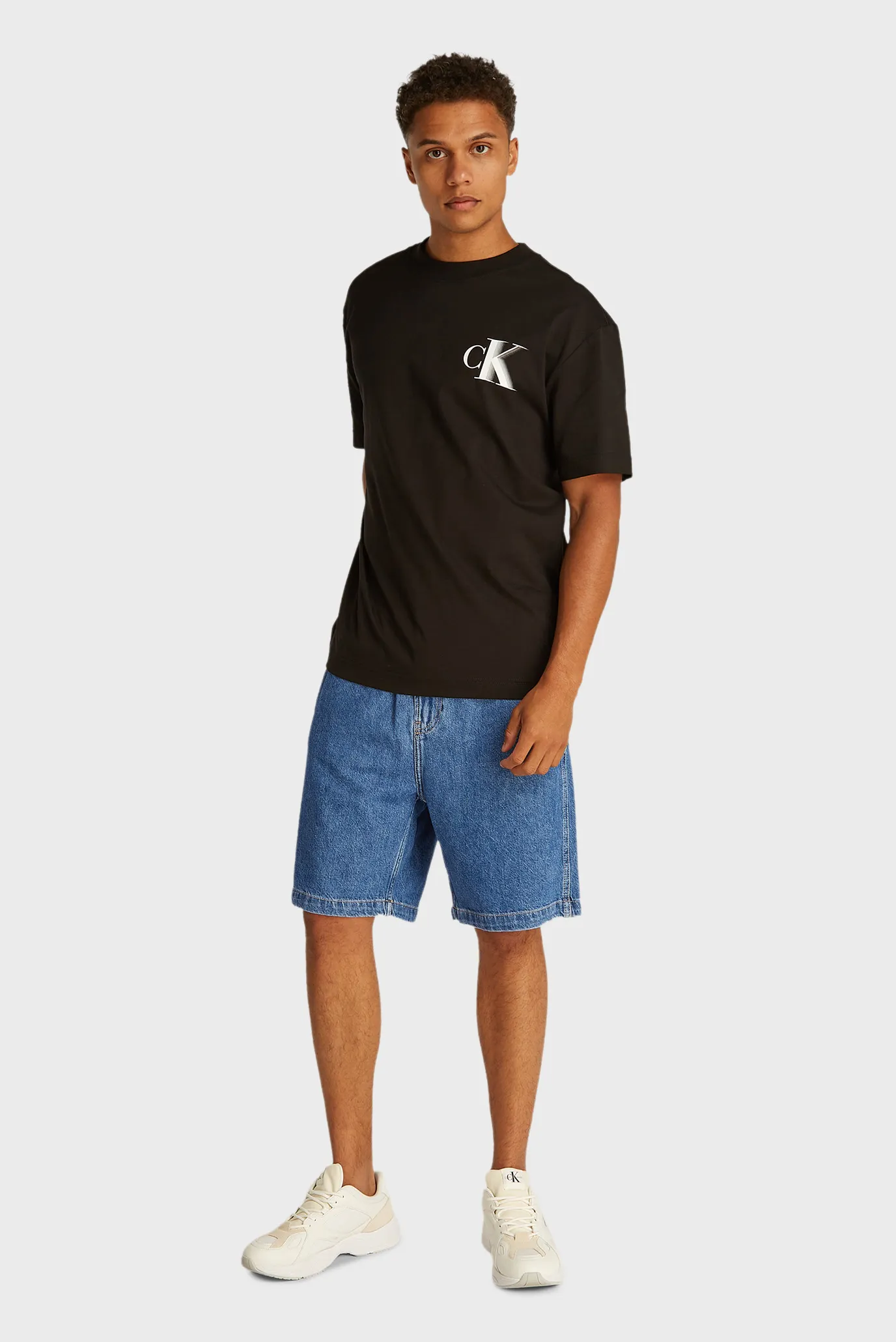 Чоловічі сині джинсові шорти PULL ON RELAXED DENIM 2