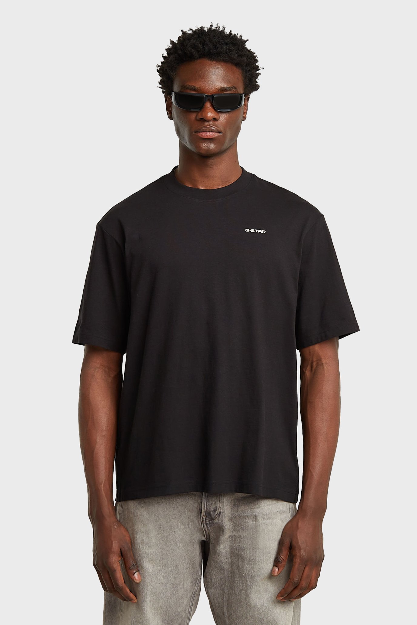 Мужская черная футболка Boxy Черный XXL G-Star RAW D26817,D593 Мужская черная футболка Boxy Черный XXL G-Star RAW D26817,D593