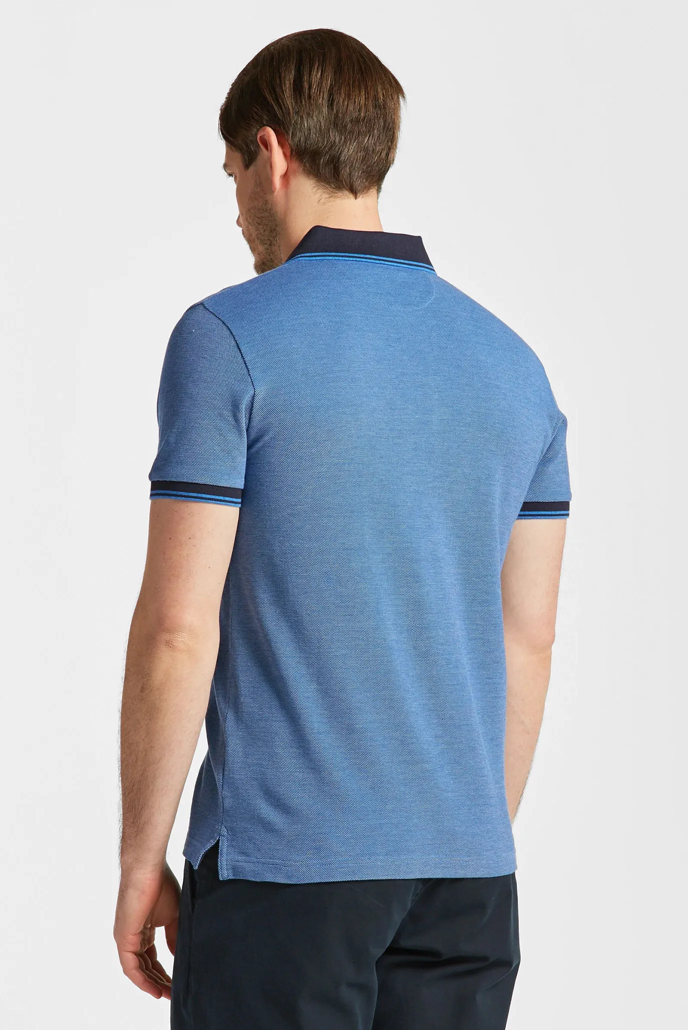 Мужское синее поло 3