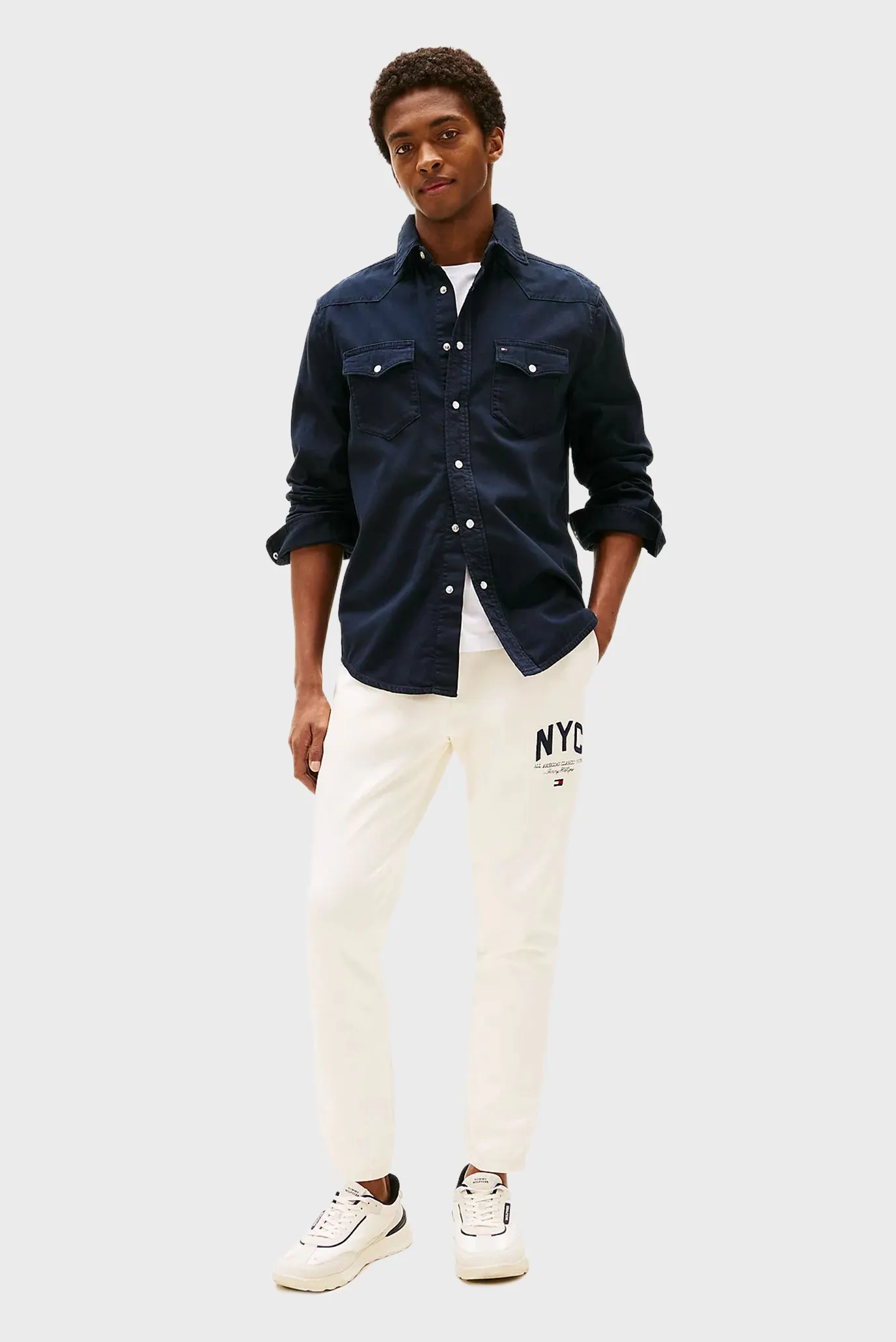 Мужские белые спортивные брюки PREP 2