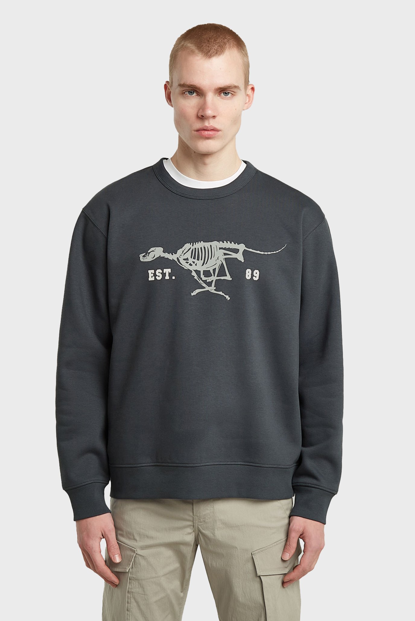Мужской темно-синий свитшот Running dog back Синий M G-Star RAW D27095,D733 Мужской темно-синий свитшот Running dog back Синий M G-Star RAW D27095,D733