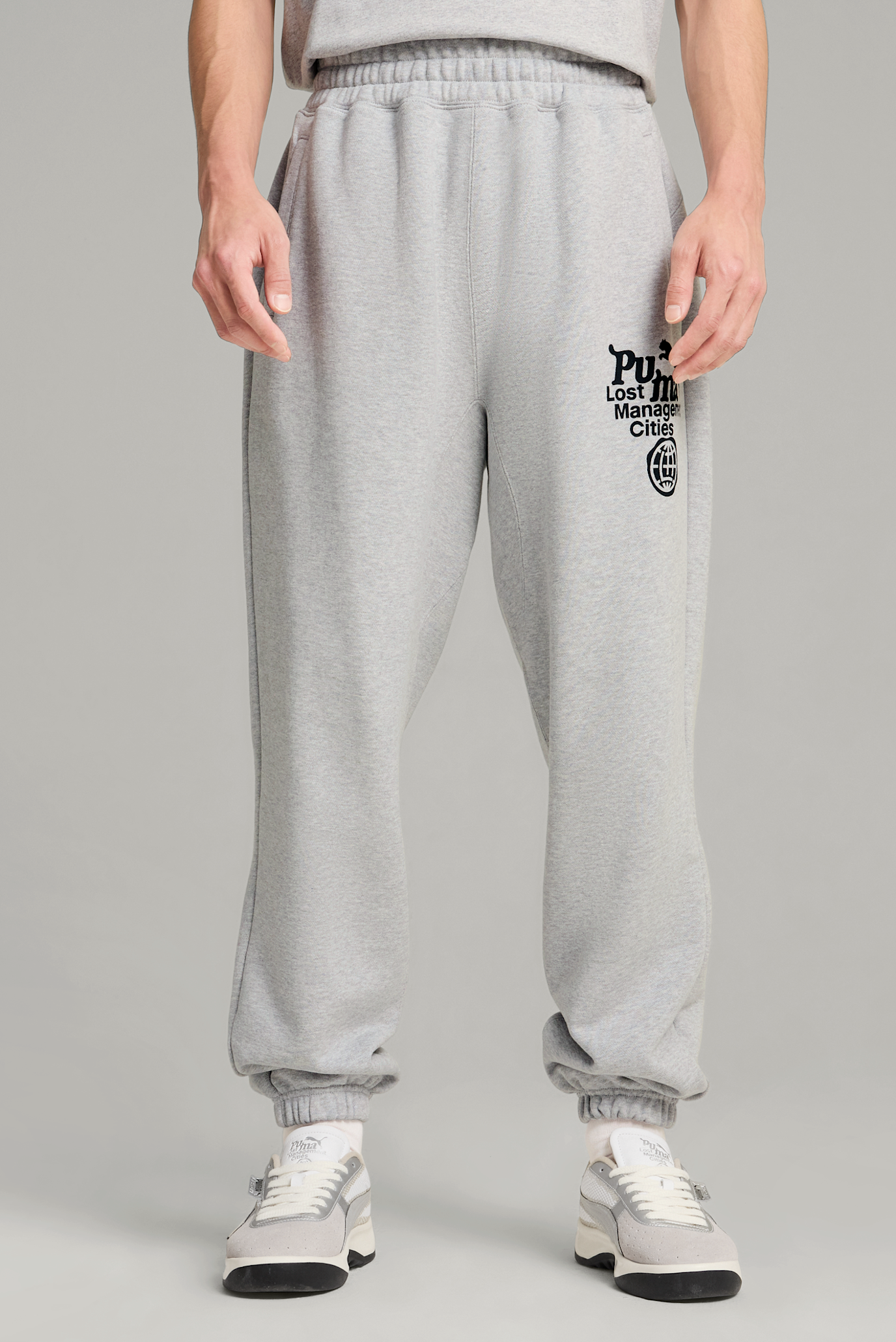 Мужские серые спортивные брюки PUMA x LMC Sweat Pants Men 1