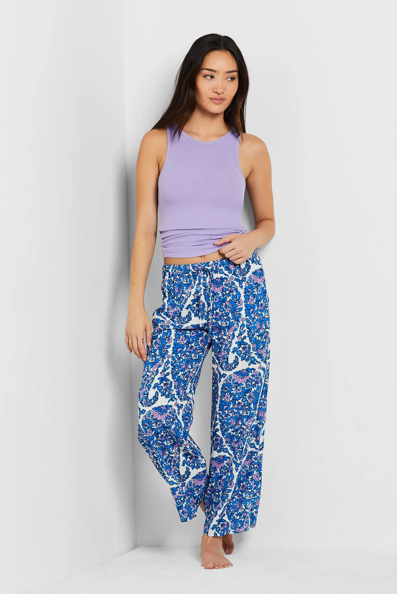 Женские брюки с узором 7/8 BLOSSOM 2