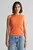 Женская оранжевая майка HIGH NECK RIB
