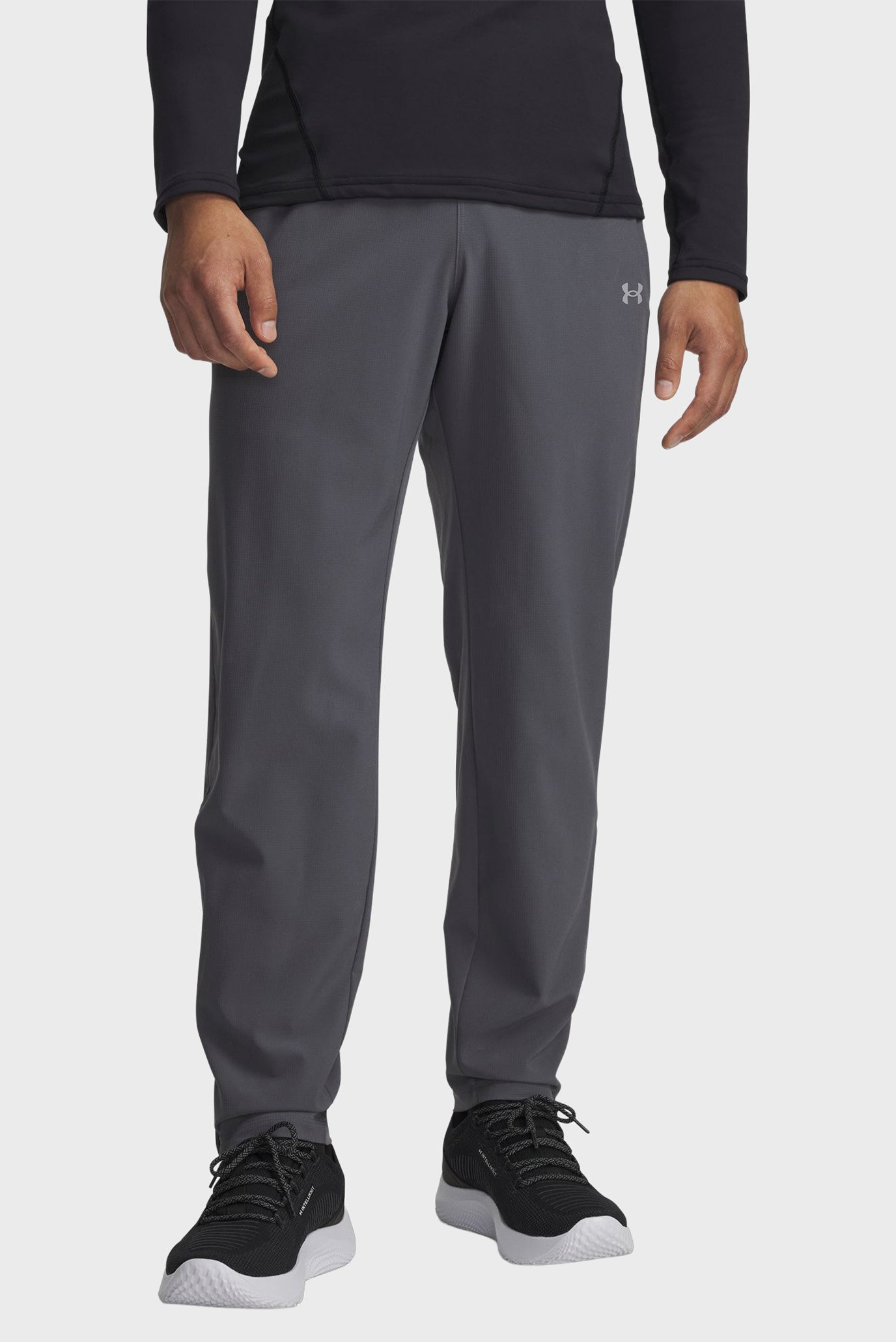 Мужские серые спортивные брюки UA Velociti Pro Storm Pants Серый M Under Armour 6005898-025 Мужские серые спортивные брюки UA Velociti Pro Storm Pants Серый M Under Armour 6005898-025