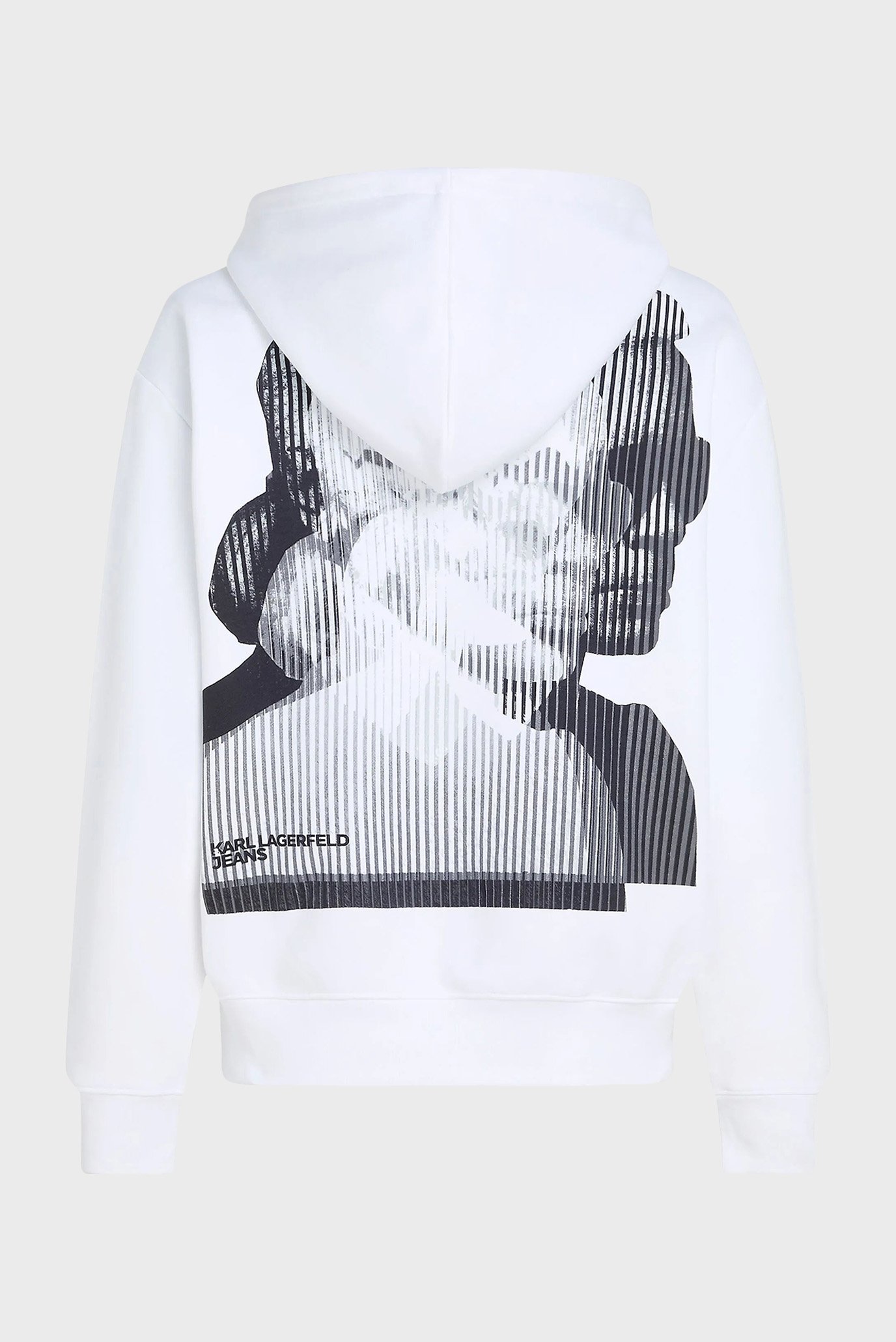 Женское белое худи relaxed karl hoodie 1