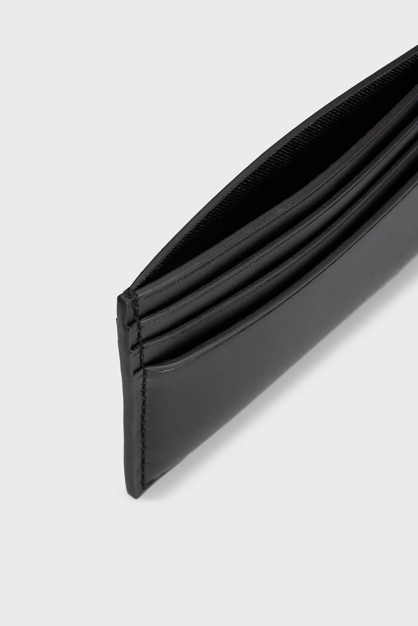 Мужской черный кожаный кардхолдер CK SMOOTH CARDHOLDER 5