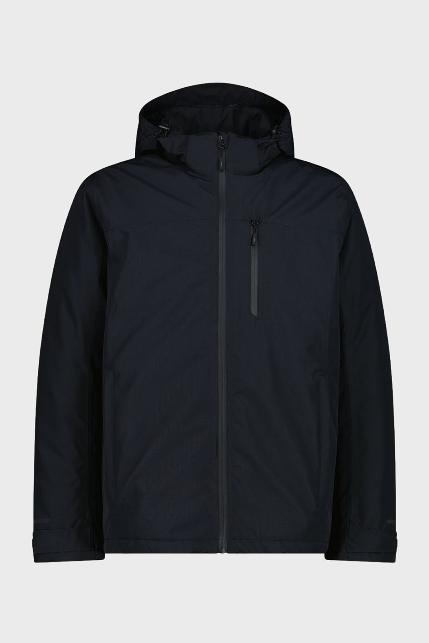 Мужская черная куртка ZIP HOOD FEEL WARM Черный 48 CMP 35Z1537-U901 Мужская черная куртка ZIP HOOD FEEL WARM Черный 48 CMP 35Z1537-U901