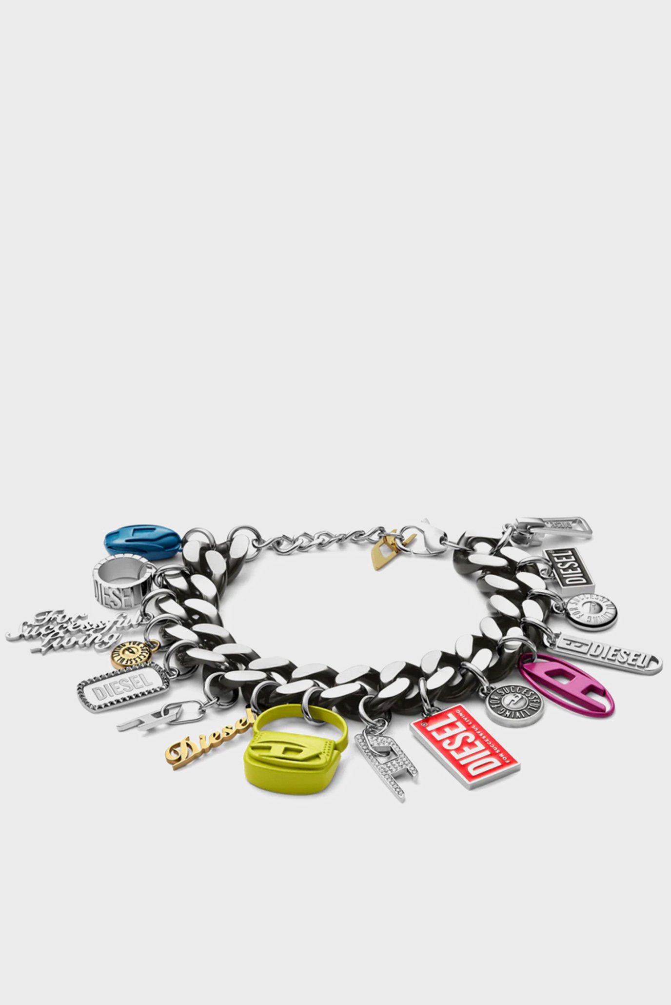 Серебристый браслет CHAIN Серебряный ONESIZE Diesel DX1524001 Серебристый браслет CHAIN Серебряный ONESIZE Diesel DX1524001